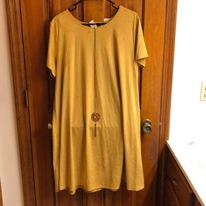 Mustard yellow dress